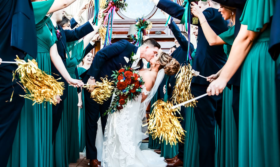 create a magical atmosphere for your wedding exit